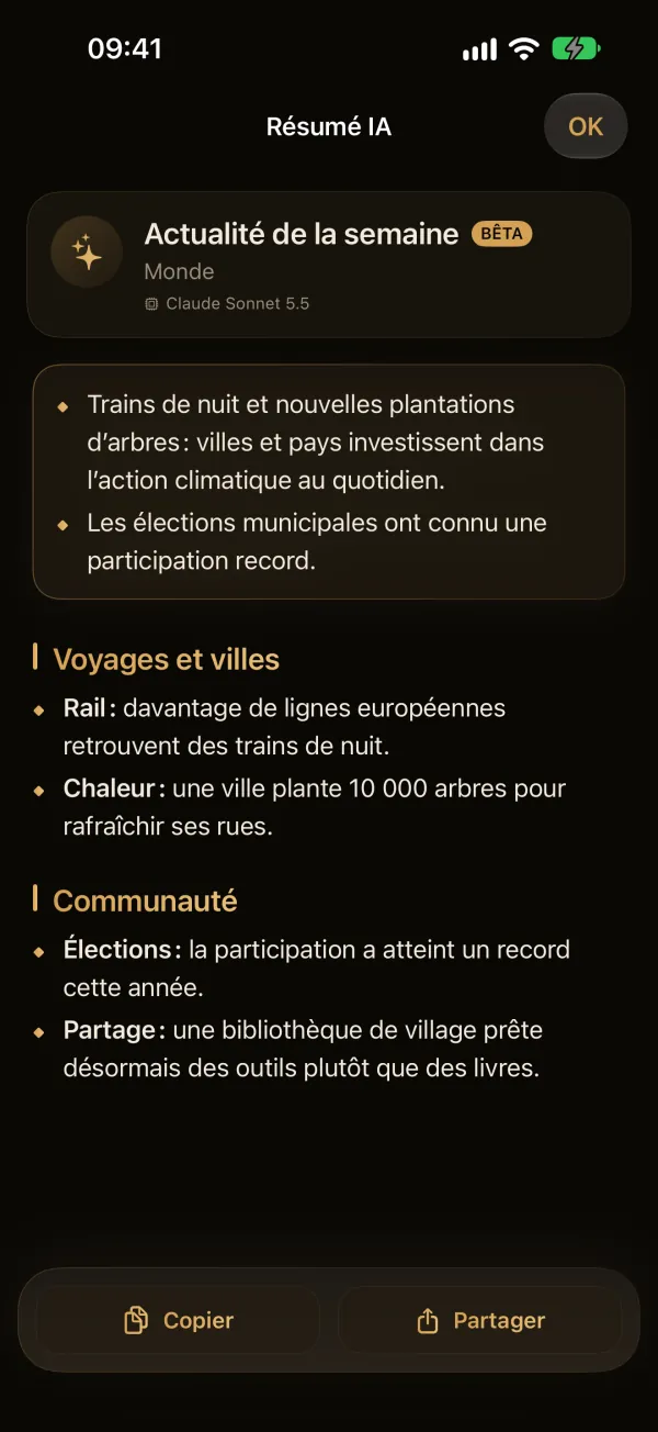 4RSS — Synthèse IA de l’actualité