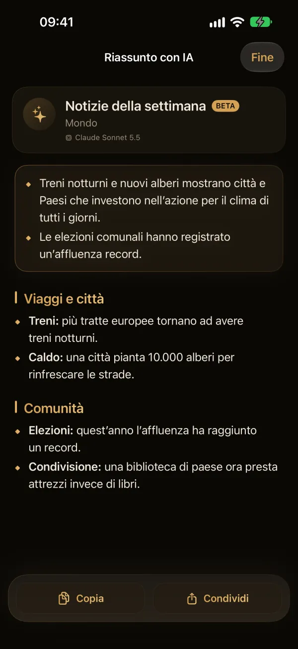 4RSS — Sintesi delle notizie con IA